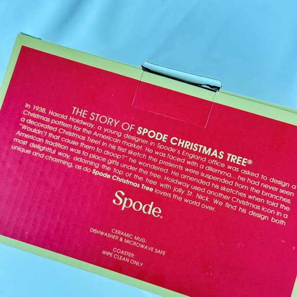 NWT Spode Christmas Tree Mug and Coaster Set Boxed Gift Dishwasher Microwave - Picture 6 of 9
